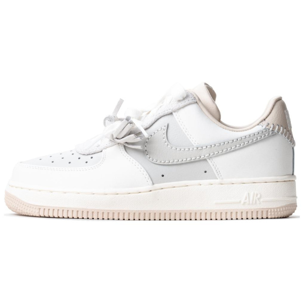 Nike Air Force 1 Slip-Resistant Abrasion-Resistant Low-Top Скейтборд Кроссовки Женские Бежево-Розовые