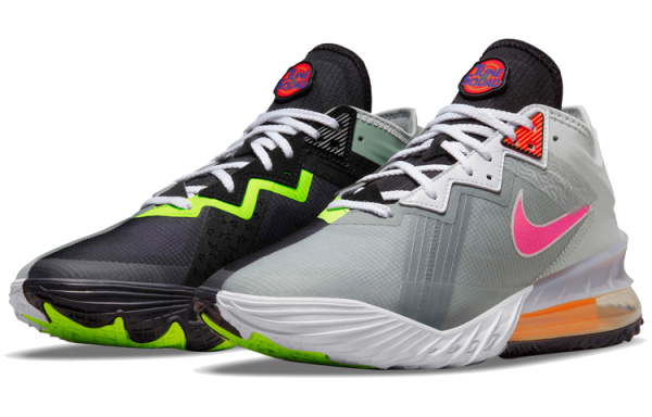 Nike Lebron 18 Low EP 'Bugs VS MARVIN' MID Топ Баскетбольные кроссовки Унисекс Серый Черный Азиатская версия