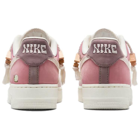 Nike Air Force 1 Slip-Resistant Abrasion-Resistant Low-Top Скейтборд Кроссовки Женские Розовые Белые