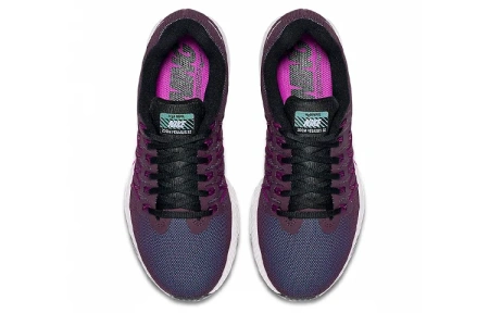 Nike Air Zoom Prestige Shock Absorbers Нижняя юбка Резистентный Низкий Топ Беговые кроссовки Женские Черный Фиолетовый