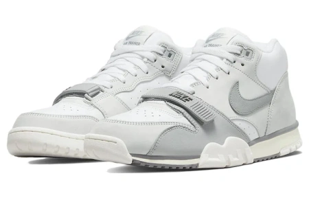 Nike Air Trainer 1 Фотонная пыль Кожа Винтаж MID Тренировочные кроссовки Мужские Серый Белый