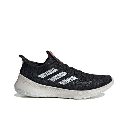 Adidas SenseBounce+ Амортизаторы Slip-resistant Низкий Топ Марафон Беговые кроссовки Женские Черный Белый Розовый