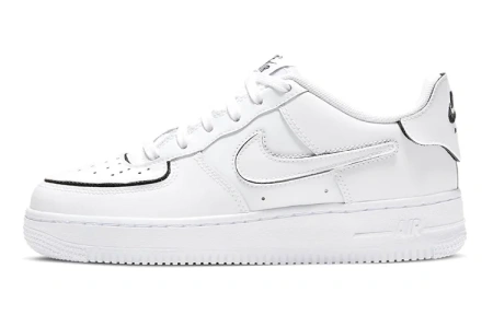 Nike Air Force 1 1 'Cosmic Clay' Синтетическая кожа Низкие кеды для детей для скейтбординга Чисто белый