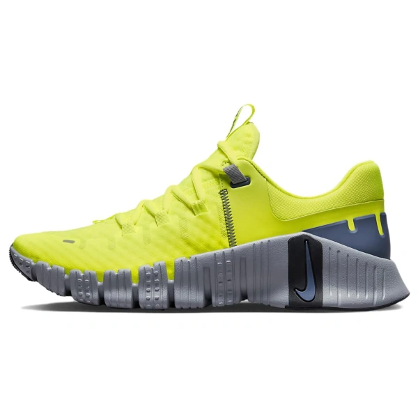 Nike Free Metcon 5 Амортизация Противоскользящие Низкие Кроссовки для тренировок Мужские Желто-серые