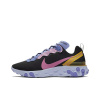 Nike React Element 55 Ткань Нескользящие Легкие Низкие Беговые Кроссовки Унисекс Черные Розовые