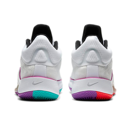 Nike Zoom Rize 2 Амортизация Противоскользящие Низкие Баскетбольные Кроссовки Мужские Белый Фиолетовый