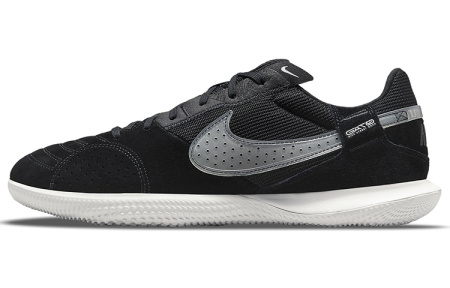 Nike Streetgato IC In Для помещений Противоскользящие Устойчивые к истиранию Футбольные бутсы Мужские Черные