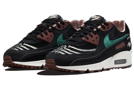 Nike Air Max 90 Замша Текстиль Амортизация Устойчивость к истиранию Покрытие Поддержка Легкий Низкий Верх