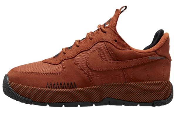 Nike Air Force 1 Wild Slip-Resistant Амортизация Низкие Кроссовки для Скейтбординга Женские Умбра