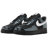Nike Air Force 1 Slip-Resistant Скейтборд Кроссовки Унисекс Черный Белый