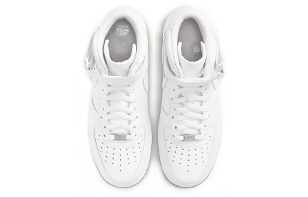 Nike Air Force 1 MID Топ Скейтборд Кроссовки Мужские Чисто Белые