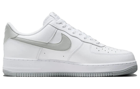 Nike Air Force 1 Low Топ Скейтборд Кроссовки Мужские Белые Серые