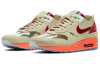 CLOT X Nike Air Max 1 Устойчивые к истиранию низкие повседневные беговые кроссовки унисекс коричнево-красные