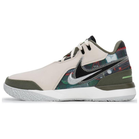 Nike LeBron NXXT Gen Противоскользящие Устойчивые к истиранию Низкие Беговые кроссовки Мужские Бежевые