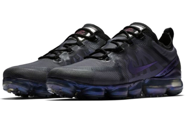 Nike VaporMax 2019 Устойчивые к истиранию Низкие Кроссовки для бега с воздушной подушкой Мужские Черные Синие