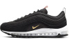 Nike Air Max 97 Легкий Low Топ Беговые кроссовки Унисекс Черный Золотой