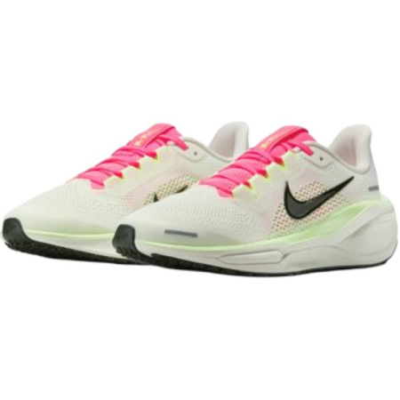 Nike Pegasus 41 Противоскользящие Устойчивые к истиранию Низкие Детские Беговые Кроссовки Светло-Зеленые