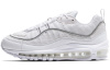 Nike Air Max 98 Амортизация Устойчивость к истиранию Легкий Низкий Верх Повседневные Беговые Кроссовки Женские Белые