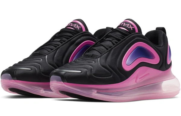 Nike Air Max 720 Черный Розовый Низкий Топ Повседневная Обувь Мужская Черный Розовый