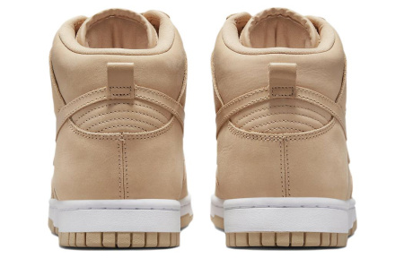 Nike Dunk High 'Vachetta Brown' Кожа Противоскользящая Устойчивая к истиранию Высокий Верх Повседневная Скейтборд Обувь