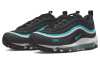 Nike Air Max 97 Устойчивые к истиранию Низкие Кроссовки с воздушной подушкой для бега Мужские Черные Синие