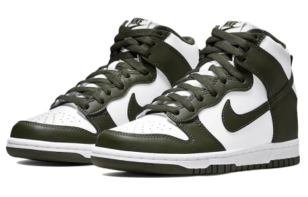 Nike Dunk High Ретро 'Cargo Хаки' Удобные Высокие Кроссовки для скейтбординга Мужские Армейский зеленый