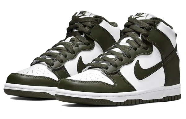 Nike Dunk High Ретро 'Cargo Хаки' Удобные Высокие Кроссовки для скейтбординга Мужские Армейский зеленый