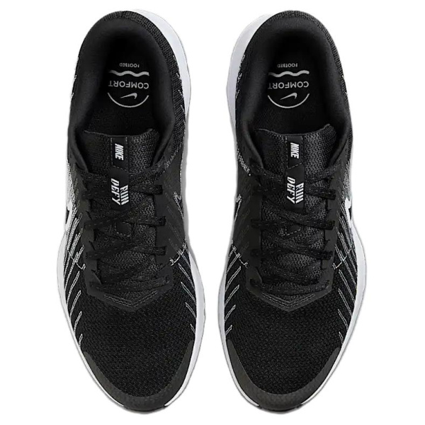 Nike RUN DEFY противоскользящие устойчивые к истиранию дышащие низкие повседневные беговые кроссовки мужские черные