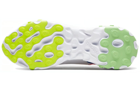 Nike React Element 55 Ткань Амортизация Баланс Низкий Топ Повседневные Беговые Кроссовки Женские Белый Розовый Зеленый