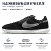 Nike Streetgato IC In Для помещений Противоскользящие Устойчивые к истиранию Футбольные бутсы Мужские Черные