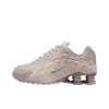 Nike Shox R4 Кожа Дышащий Поддержка Низкий Верх Повседневные Беговые Кроссовки Женские Серые