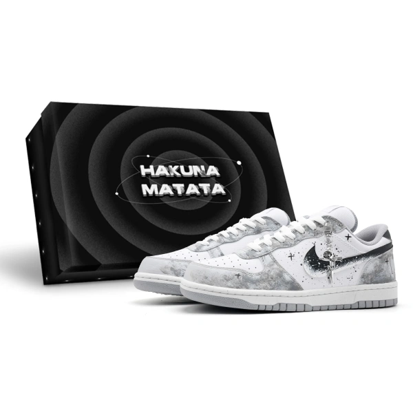 Nike Big Low Godfather Box Included Противоскользящие Устойчивые к истиранию Дышащие Низкие Кроссовки для Скейтбординга