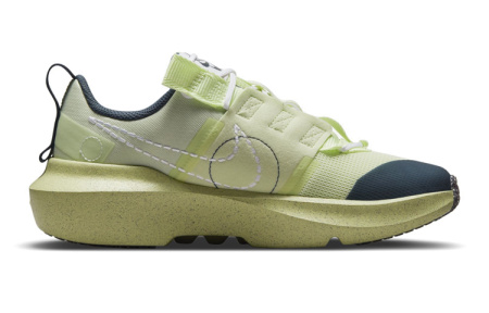 Nike Crater Аbrasion Resistant Низкие Детские Беговые Кроссовки Зеленые