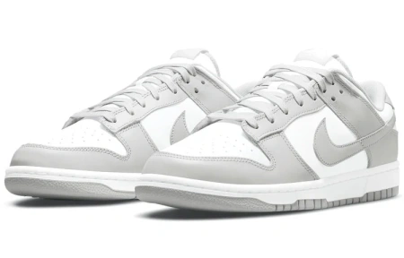 Nike Dunk Ретро 'Серый FOG' Коровья кожа Винтаж Устойчивые к истиранию Низкие Кроссовки для скейтбординга Мужские