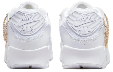 Nike Air Max 90 Low Топ Повседневные беговые кроссовки Женские Белые