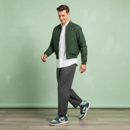 Nike Dunk High противоскользящие устойчивые к истиранию высокие скейтбординговые кроссовки унисекс синий зеленый