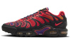 Nike Air Max Plus Drift Сетка Кружево Вверх Устойчивый к истиранию Низкий Верх Повседневная Обувь Унисекс Черный Красный
