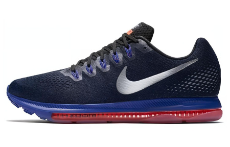 Nike Zoom All Out Амортизация Противоскользящие Дышащие Низкие Беговые кроссовки Мужские Синие и Серебряные