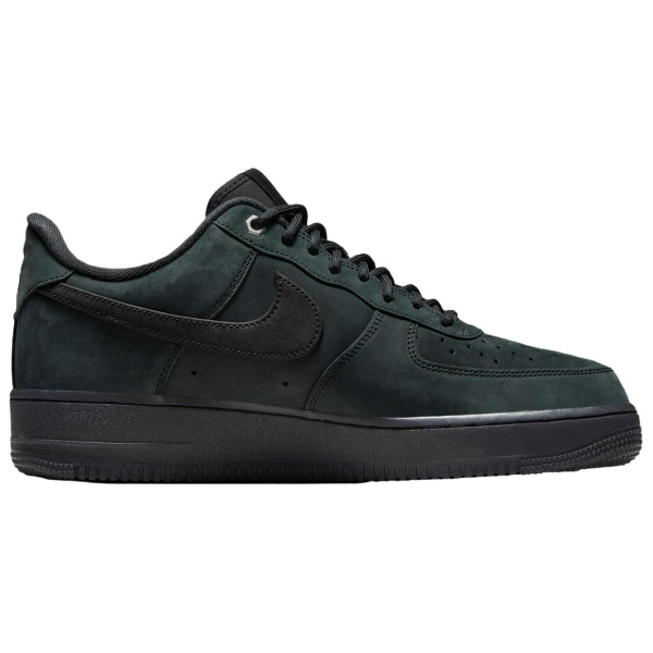Nike Air Force 1 Кожа Дышащие Низкие Кроссовки для Скейтбординга Мужские Черные