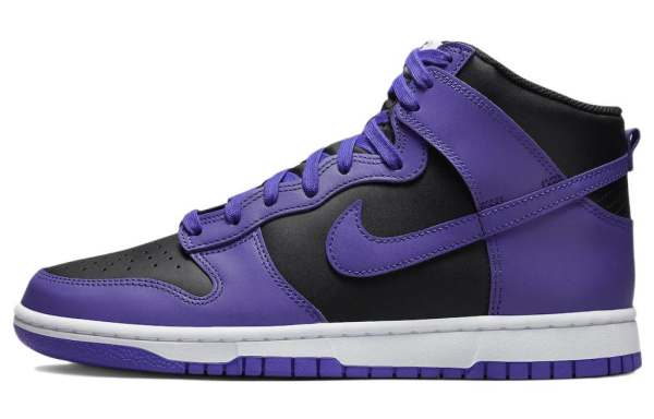 Nike Dunk High 'Психический Фиолетовый и Черный' Удобные Высокие Кеды Повседневная Скейтборд Обувь Мужская