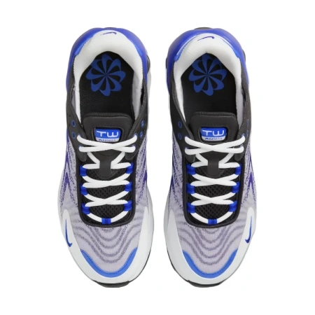 Nike Air Max TW Амортизация Износостойкие Низкие Кеды для Детей Lifestyle Черные Синие Подростковые