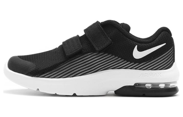Nike Air Max ADVANTAGE 2 Устойчивые к истиранию Низкие Кроссовки для Беговых Занятий Детские Черно-Белые
