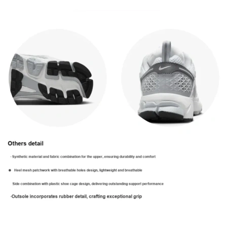 Nike Zoom Vomero 5 Low Топ Детские Лайфстайл Кроссовки Белый Серый