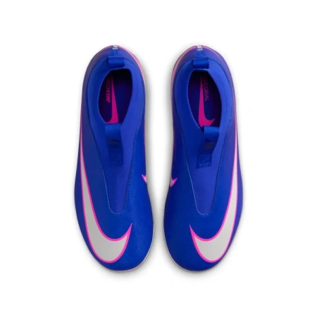 Детские футбольные бутсы Nike Mercurial Superfly 10 High Топ Сине-белые