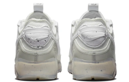 Nike Air Max 90 Устойчивые к истиранию Низкие Повседневные Беговые Кроссовки Мужские Белые Серые